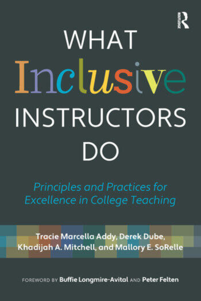 Book cover: What Inclusive Instructors Do: Principles & Practices for Excellence in College Teaching